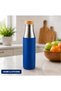Sustainable Stainless Steel Water Bottle with Bamboo Lid and Silicone Sleeve – Eco-Friendly Reusable Insulated Sports Bottle - 3