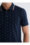 Rmz Gi̇yi̇m Farkiyla Devrik Roba Collar Embroidered Pique Men's T-Shirt - 4