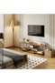 180*40*60cm TV Table TV Stand Table For TV Up To 75 Inch Storage Shelves Entertainment Center and TV Console Table for Home Living Room Brown - 2