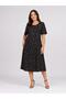 Wide Short-Sleeved Printed Women's Dress