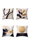 Bohemian Patterns Patterned 4-Piece Throw Pillow Cover Set - 3