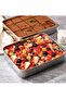 Stainless Steel Square Serving Tray with Lid – Multifunctional, Deep, and Thickened - 7