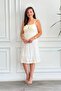 Ruffled Hem Dress with Rope Straps