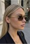 Verona Luxe Brown Gold Framed Ultra Light Uv400 Filtered Women's Sunglasses - 2