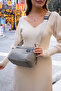 Viatox Vs 6020 Women's 4-Compartment Waterproof Parachute Fabric Adjustable Crossbody Bag Light Gray - 4