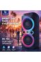 BS-103 Party Box Speaker, Dual 8-Inch Woofers Bluetooth Speaker with Microphone, 2400mAh Battery, RGB LED Lights, 45Hz-18KHz Frequency, 85dB S/N, Wireless Karaoke System - 5