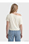 Xside Yellow Boat Neck Oversize Soft Touch Women's T-Shirt - 4