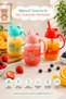 Children's Glass Cup with Straw 380 Cc Glass Water Cup with Handle and Teddy Bear Bpa Free Juice Milk Beverage Cup - 2