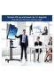 Mobile TV Stand Rolling TV Cart, Floor TV Stand Trolley for 32-70” LCD LED Flat Curved Screen - 2