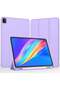 Clove Purple Trifold Smart Case for iPad Pro 11 Inch (2022 4th Gen / 2021 3rd Gen) - Soft TPU Back, Pencil Holder, Auto Wake/Sleep, Supports iPad 2nd Pencil Charging - 2