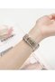 Replacement Band Compatible with Apple Watch, 40/38mm Stainless Steel Metal Bracelet (Silver + Rose Gold) - 3