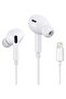 Earbuds/Headphone with Lightning Connector, Built-in Mic & Volume Control, MFi Certified