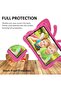 Hot Pink iPad 10th Gen Kids Case (10.9" 2022) – Butterfly Design with Kickstand, Rugged Shockproof EVA Protection - 4