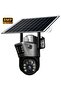 4G Wireless Solar Security Camera with Dual Lens & Dual Screen | Battery-Powered Outdoor CCTV | Smart Motion Detect