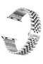 Compatible with Apple Watch Band 41mm 40mm 38mm, Stainless Steel Heavy Band with Butterfly Folding Clasp Link Bracelet - 2