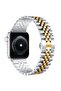 Band Compatible with Apple Watch 41mm / 40mm / 38mm, Stainless Steel Solid Strap Chain Bracelet for Apple Watch Series 8 7 6 5 4 3 2 SE - 2
