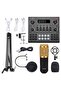 Multifunctional Live V9 Sound Card and BM800 Suspension Microphone Kit Broadcasting Condenser Microph