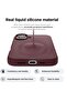 Liquid Silicone iPhone 16 Plus Case Cover - Full Body Protection, Shockproof, Slim, Anti-Scratch, Soft Microfiber Lining (Burgundy) - 3