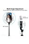 Selfie Stick with LED Fill Light, Phone Tripod Stand with Detachable Bluetooth Wireless Remote - 5