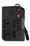 300W Car Power Inverter – DC 12V/24V to 220V AC with Fast Charging USB Ports & LED Display