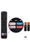 EN2A27 Replacement Remote Control for Hisense Smart TV with Netflix, Prime Video, YouTube, Google Play - With Battery