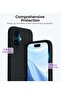 Premium Soft Liquid Silicone Case for iPhone 16 – Silky and Soft Touch Series Full-Body Protective Bumper (Black) - 3