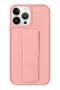 iPhone 16 Pro Pink Magnetic Kickstand Case with Premium Silicone, Vertical & Horizontal Hand Strap, and Multi-Stand - 2