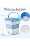 Compact 1.8 kg Portable Folding Washing Machine – 135W Lightweight, Space-Saving Design, White/Blue - 5
