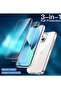 3-in-1 iPhone 13 Mini Case – Includes 2 Tempered Glass Screen Protectors, Non-Yellowing Shockproof Bumper Cover - 3