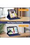 Navy Blue 360° Rotating Stand Case for iPad Air 5th/4th Gen (2022/2020) 10.9" with Pencil Holder - 3