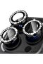 iPhone 14 Pro/Pro Max Camera Lens Protector, Set with Diamonds Bling Tempered Glass - Diamond Black