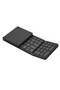 Foldable Bluetooth Keyboard with Numeric Keypad, USB-C Rechargeable for iOS Android Windows