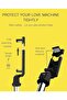K07 Selfie Stick Integrated Tr BT 4.0 Wireless Selfie Stick Mini Portable Extendable Selfie Stick Tr For Smart Phone (Black) - 4