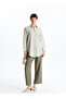 Striped Oversize Women's Shirt Tunic - 2