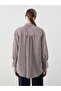 Striped Oversize Women's Shirt Tunic - 7
