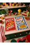 Pizza Amore Spaghetti Regret Italian Cuisine Patterned Modern Mediterranean 2-Piece Kitchen Towel Set 35X55 - 8