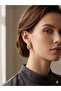 26Vpk07 - Baget Stone U Plate Earrings