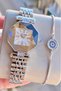 Women's Watch Silver Color Original Steel Waterproof 3Atm 2 Years Warranty with Invoice - 2
