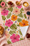 Flower Child Colorful Floral Pattern Pastel Bohemian Kitchen Modern Retro 2-Piece Kitchen Towel Set 35X55 - 3