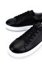Men's Genuine Leather Black Sneakers & Sports Shoes - 3