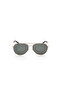 Shiny Pale Gold Polarized Metal Male Sunglasses - 2