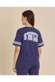 Senior Girls Navy Stitch T-shirt - 3