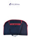 Modern Suitcase Travel Bag Pieces (Black-Red Strap) - 2