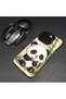 iPhone 13 Compatible Silicone Edge Hard Back Case Couple Phone Case Panda Pattern - 8