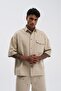 Men's Gabardine Shirt Light Beige