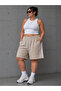 Women's Comfortable Cut Shorts with Striped Details