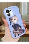 Oppo F31 5g Compatible Case Camera Protector Blue Silicone Couple Phone Case Girl Pattern