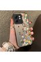 Infinix Smart 9 Compatible Silicone Edge Hard Back Case Couple Phone Case with Floral Pattern - 3