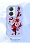 Vivo Y27 Compatible Case Camera Protector Blue Silicone Couple Phone Case Cover Floral Pattern - 2