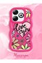Infinix Hot 40I Compatible Case Camera Protector Red Silicone Couple Phone Case Floral Pattern - 2